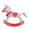 Northlight Lighted Rocking Horse Outdoor Christmas Decoration - 36" - White and Red